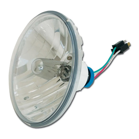 7" Round complex reflector headlamp with 9007 bulb