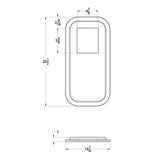 Peterbilt Shift Plate Cover 5-3/4" x 4-7/8"