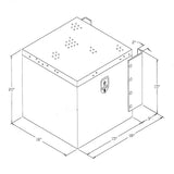 18" x 15" x 20" Aluminum Behind Fairing Box