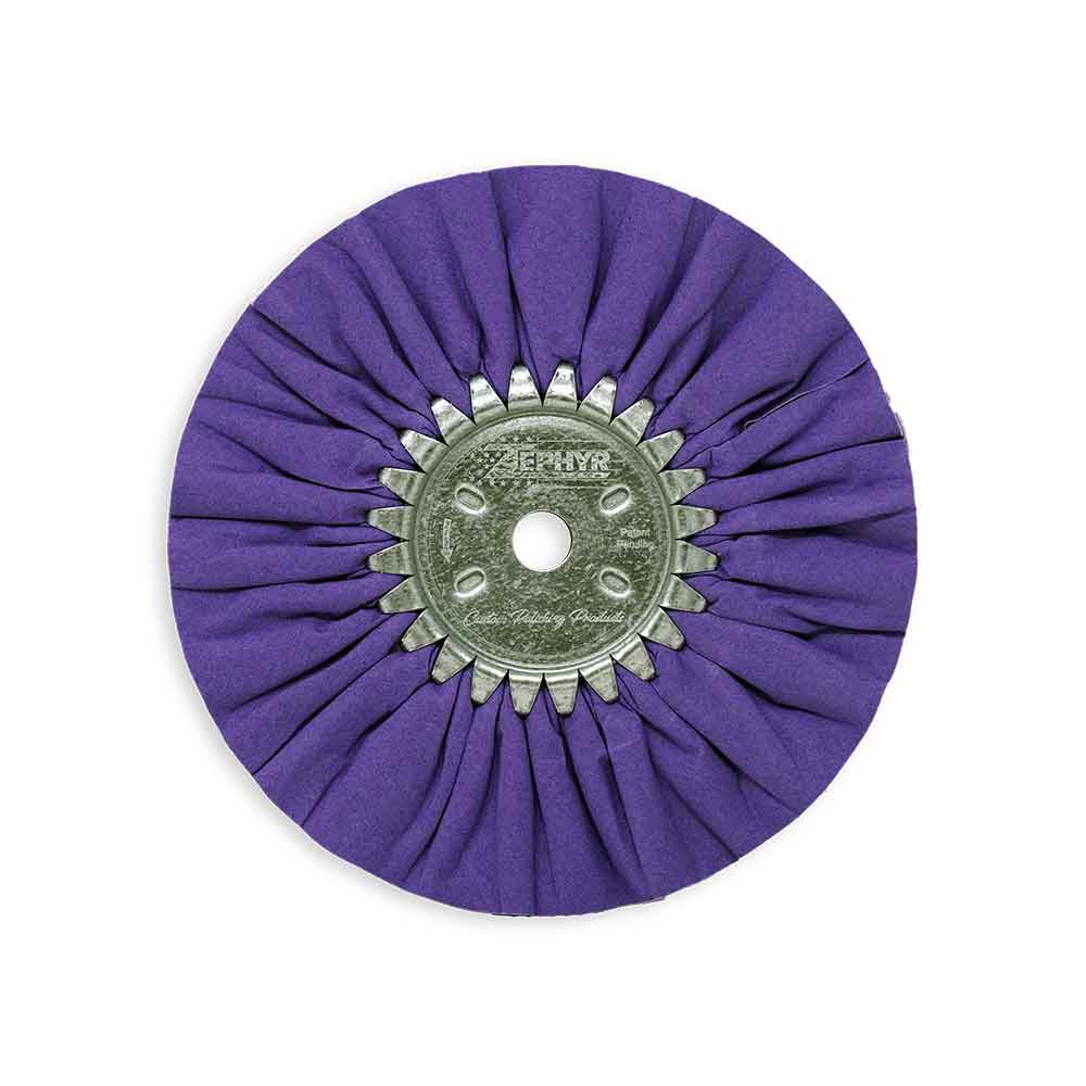 Zephyr 8" Purple Cotton Mill Treated Buffing Wheel
