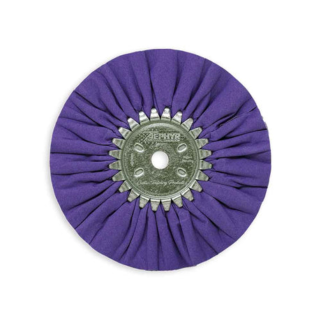 Zephyr 8" purple cotton mill treated buffing wheel