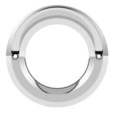 2" Chrome Plastic Light Bezel with Visor and Stainless Steel Screws
