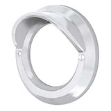 2" Chrome Plastic Light Bezel with Visor and Stainless Steel Screws