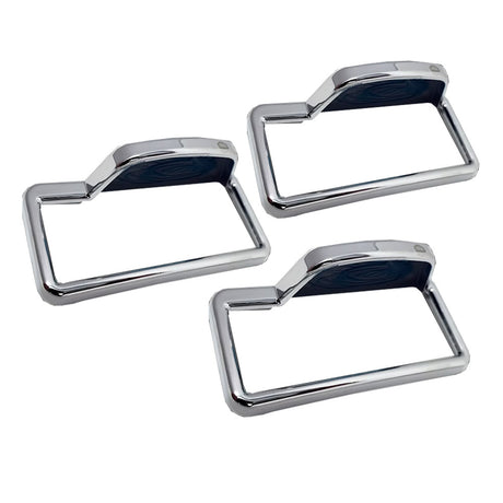 Freightliner Classic, FLD chrome dump valve covers - set of 3 for semi trucks
