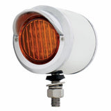 2" Amber & Red 9 LED SS Flat Lens Double Face