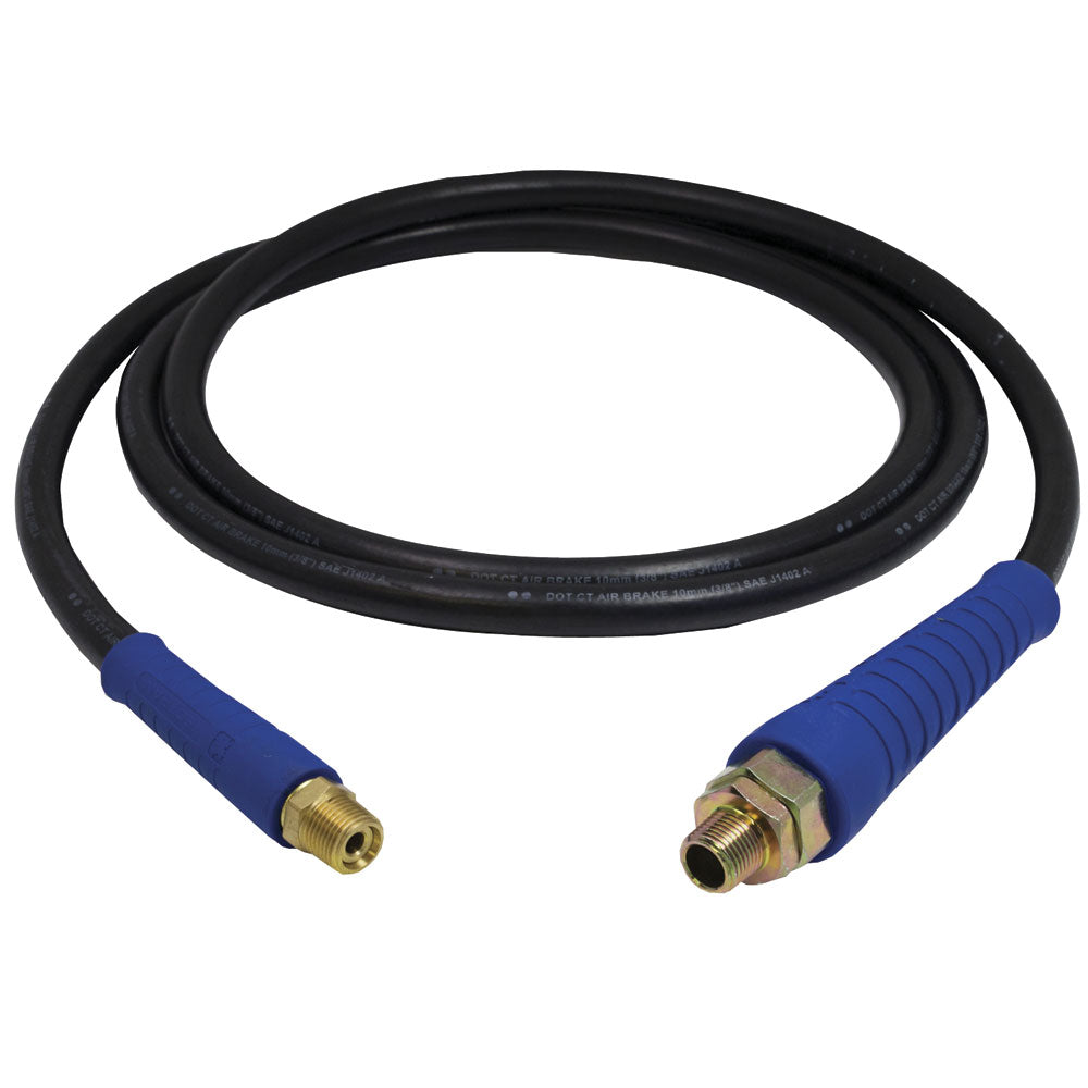 12' Blue Air Line Hose Assembly with FLEXGrip-HD