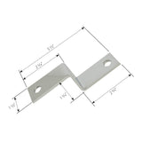 Chrome Z-Bracket for Mirror