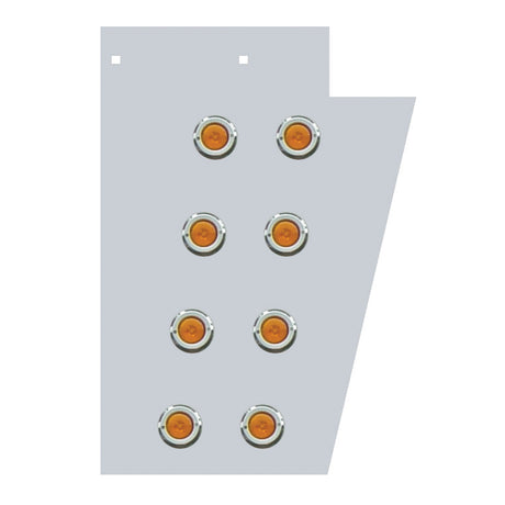 Peterbilt wide cowl extension with 2" light holes for semi trucks