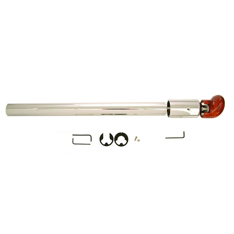 Shift lever cover assembly kit with gearshift knob 18" sleeve, close-up