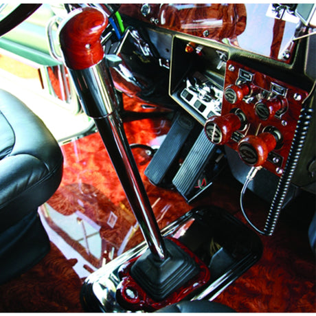 Close-up of shift lever cover assembly kit with gearshift knob 18" sleeve