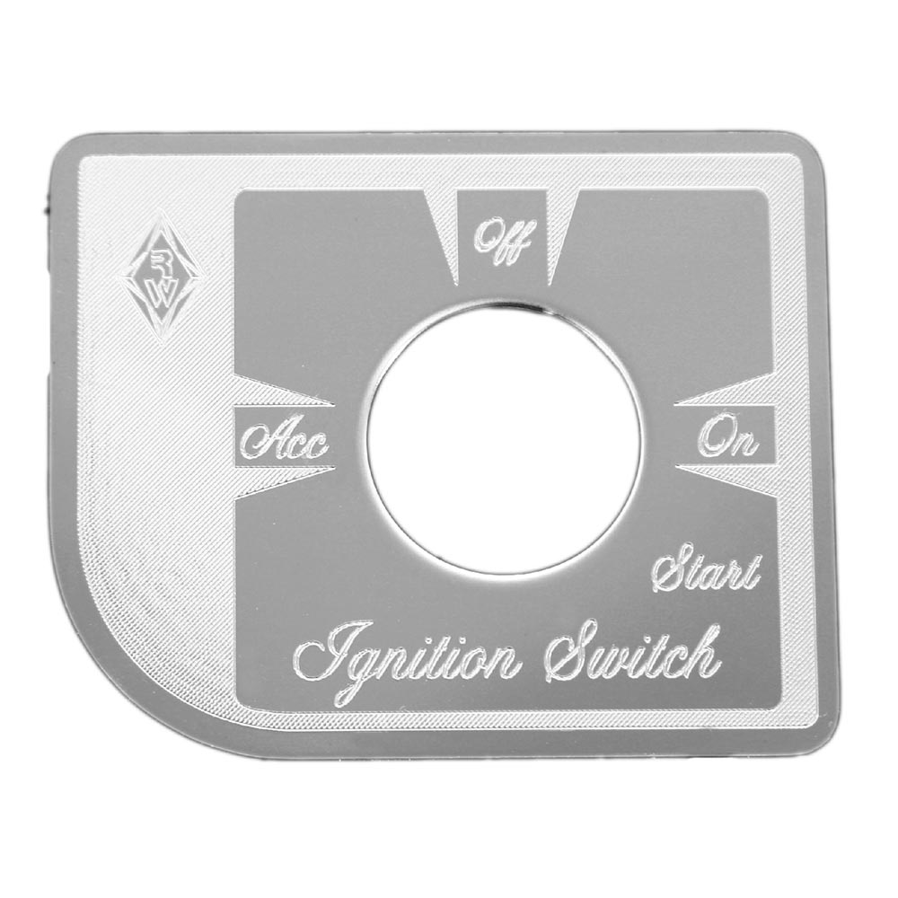 Peterbilt Stainless Ignition Key Switch Plate