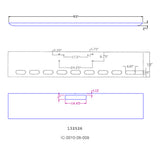 Western Star 18" Texas Square Chrome Bumper