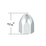 1/2" X 15/16" Chrome Plastic Bullet Nut Cover - Push on 10 pack