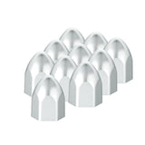 1/2" X 15/16" Chrome Plastic Bullet Nut Cover - Push on 10 pack