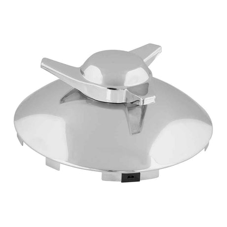 Chrome right spinner front hubcap 7/16" lip