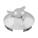 Chrome Left Spinner Front Hubcap 1" Lip