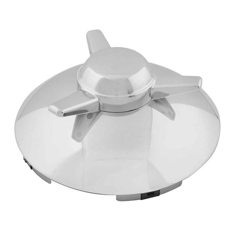 Universal chrome R/h spinner front hubcap 1" lip