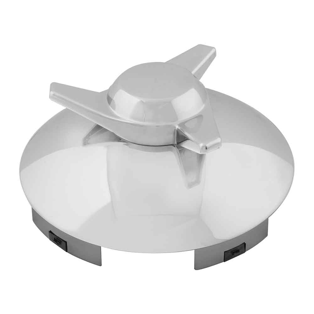 Universal Chrome R/H Spinner Front Hubcap 1" Lip