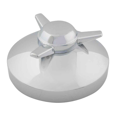 Right spinner rear hubcap 8-1/2"D axle, 5/8" stud