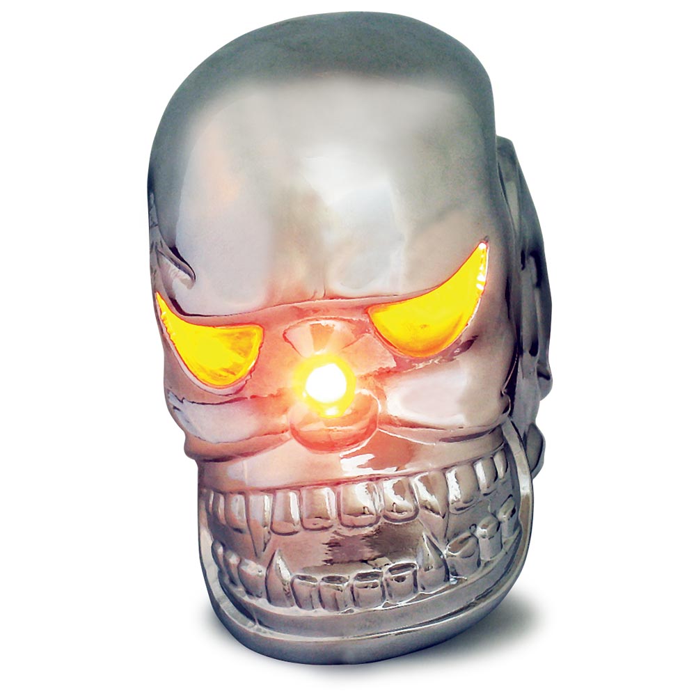 Chrome Illuminated Skull Semi Hood Ornament | Iowa80.com – Iowa 80