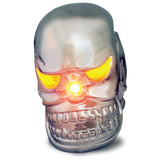 Chrome Illuminated Skull Hood Ornament