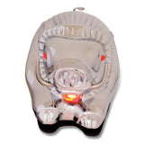 Chrome Wild Boar with Illuminated Eyes Hood Ornament