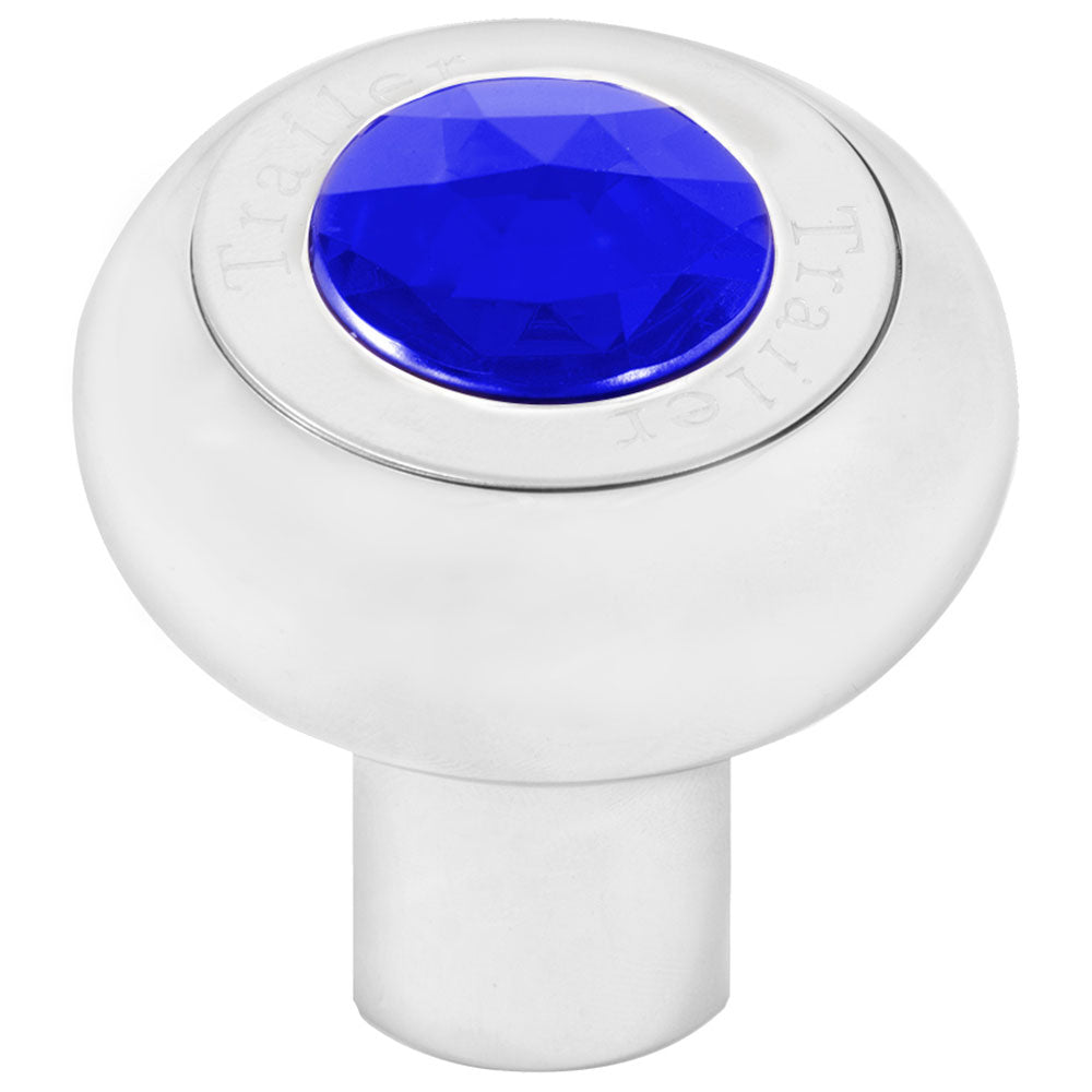 Screw On Chrome Trailer Knob with Jewel