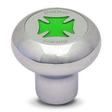 Chrome Maltese Cross Dashboard Control Knobs
