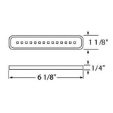 6-1/8" Blue 14 LED Mirror Strip Light