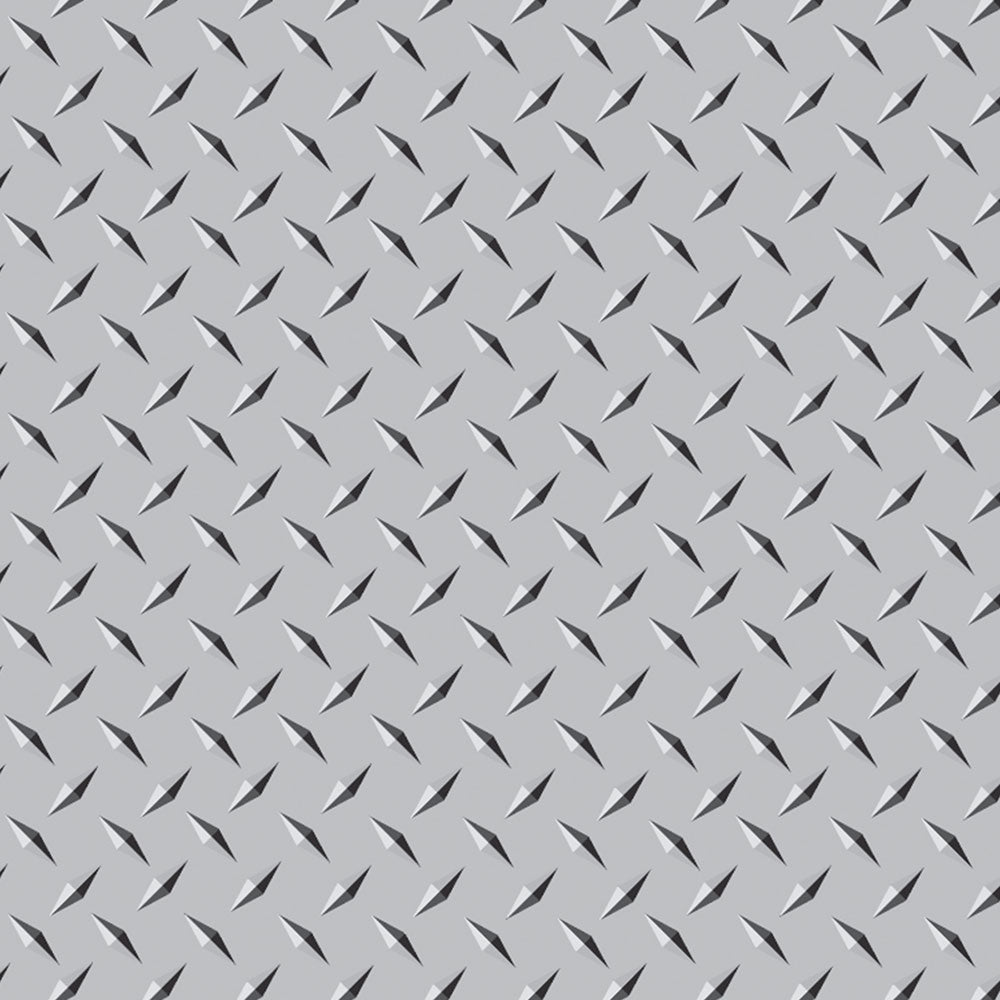 24" x 47" Decorative Chrome Diamond Plate