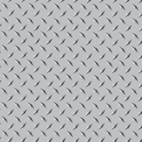 24" X 47" decorative chrome diamond plate, close-up