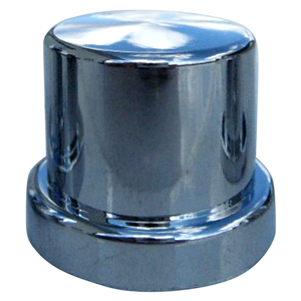 21mm Chrome Plastic Top Hat Nut Cover - Push On