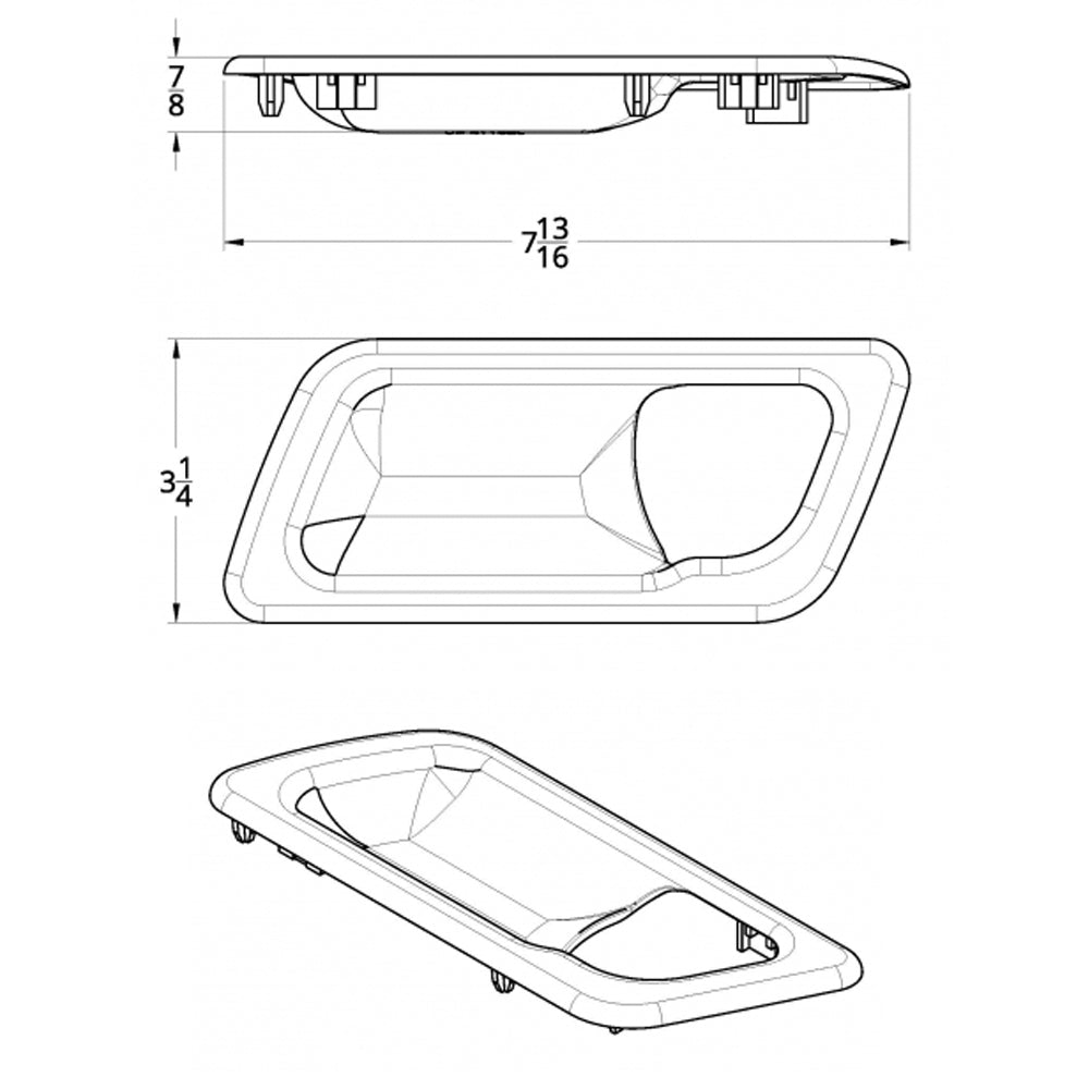 Peterbilt Chrome Door Handle Trim