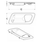 Peterbilt Chrome Door Handle Trim