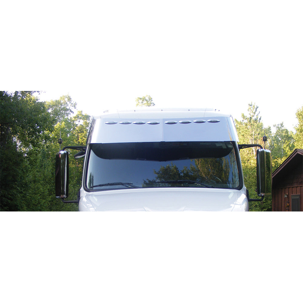 Volvo VN, VT 17" Gangster Visor with Light Cutouts