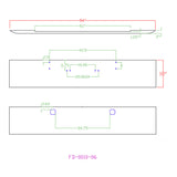 Kenworth W900A 1967-1981 18" Texas Square Bumper with Tow Holes