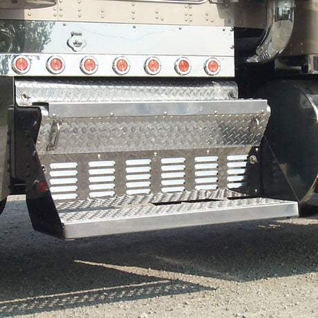 Kenworth 45" louvered battery box cover for semi trucks