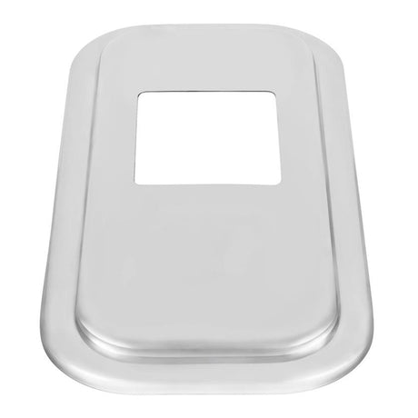 Peterbilt shift plate cover 5 3/4" x 4 7/8" (variant 2), close-up