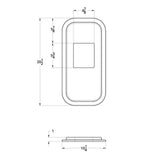 Peterbilt Shift Plate Cover 5 3/4" x 4 7/8"
