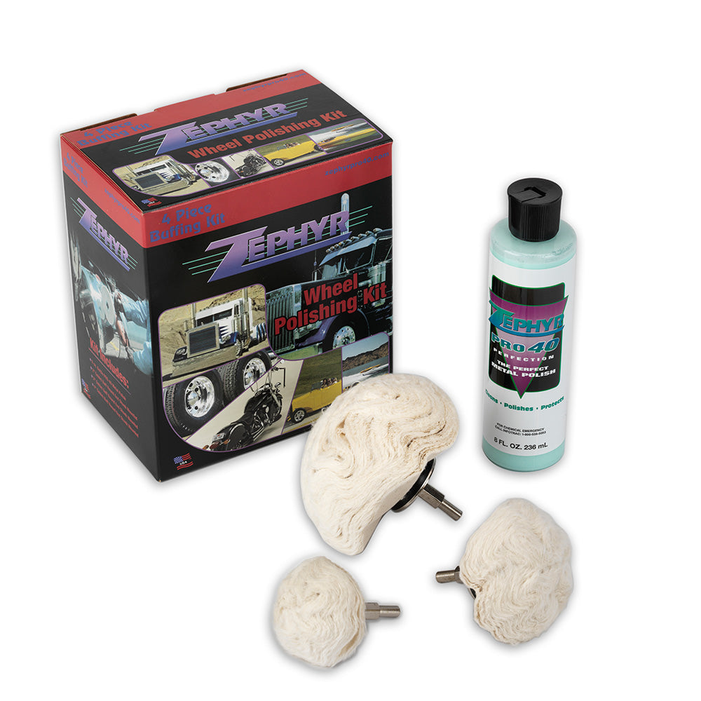 Zephyr 4-Piece Wheel Polishing Kit