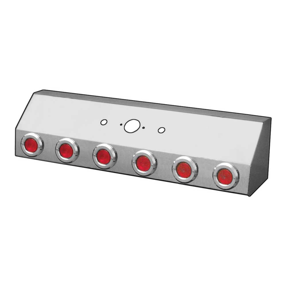 Stainless Steel Air Line Box Single Connector with 2" LED Lights