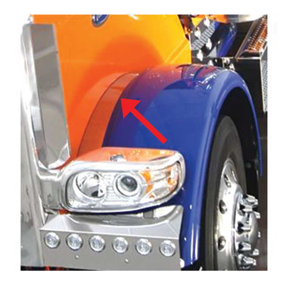 Peterbilt 388, 389 Inner Fender Trim