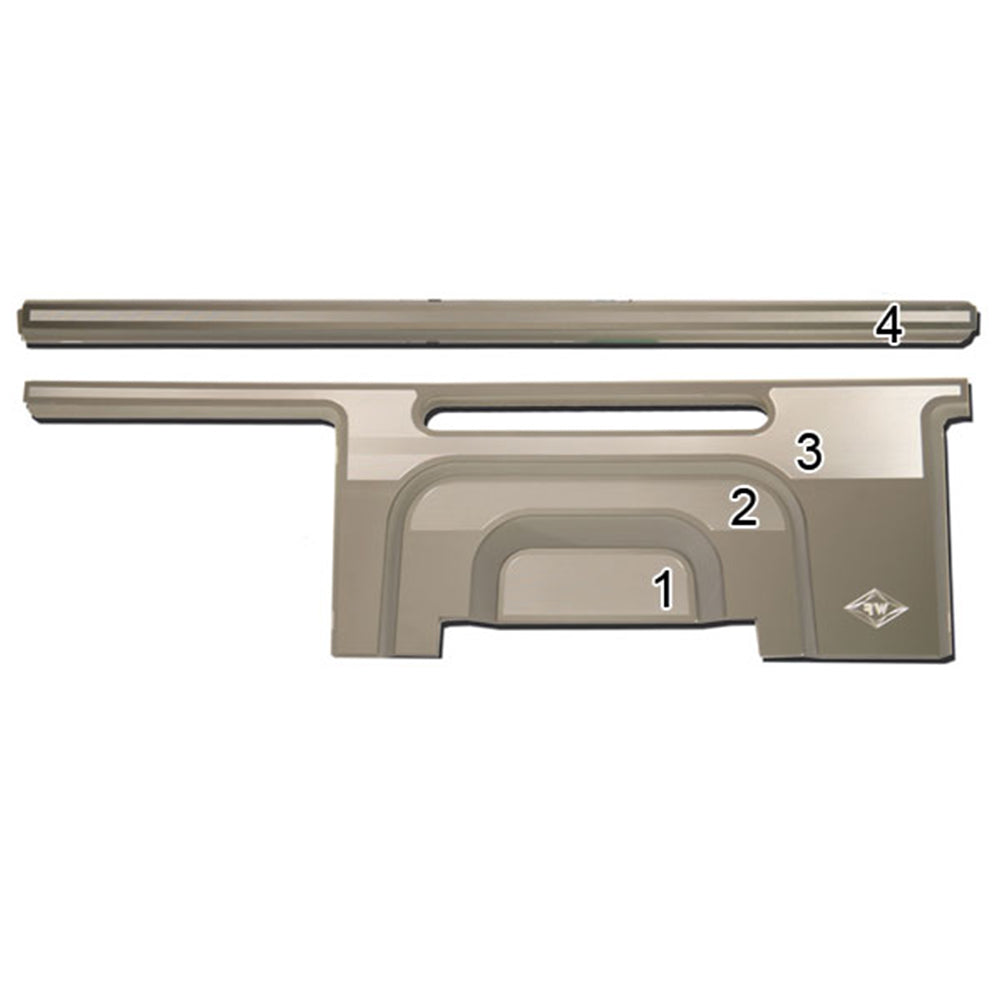 Peterbilt 2006+ Stainless Dash Panel Molding Trim