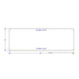 78 1/2" Aluminum Half Circle Single Axle Fender