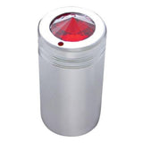 Chrome Aluminum CB Knob with Colored Crystal - 2 Pack