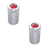 Chrome Aluminum CB Knob with Colored Crystal - 2 Pack