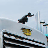 Black Rubber Duck Hood Ornament