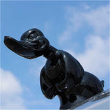 Black Rubber Duck Hood Ornament