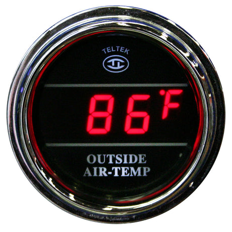 Close-up of outside air temperature gauge