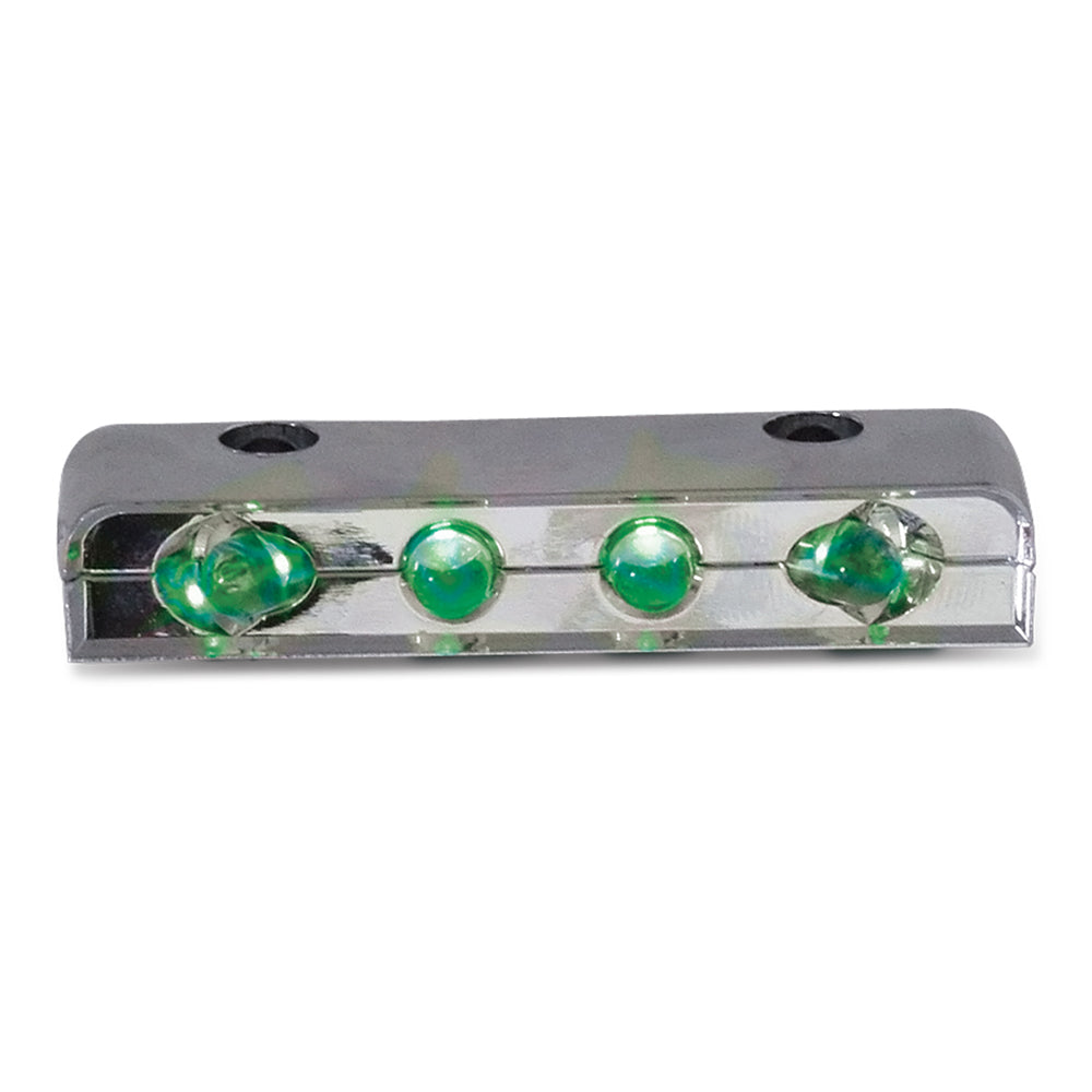 2-1/2" 4 LED Chrome Step Light
